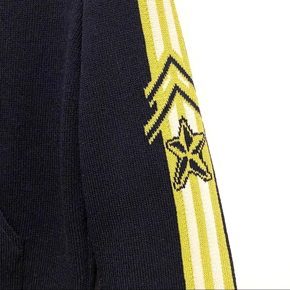 St. John Navy and Yellow Sweater - Picture 2 of 12